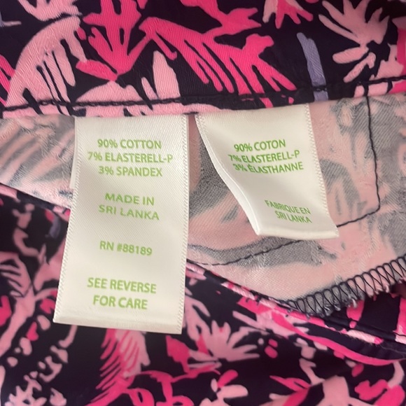 Lilly Pulitzer full length stretch pants size 12 - Picture 4 of 4